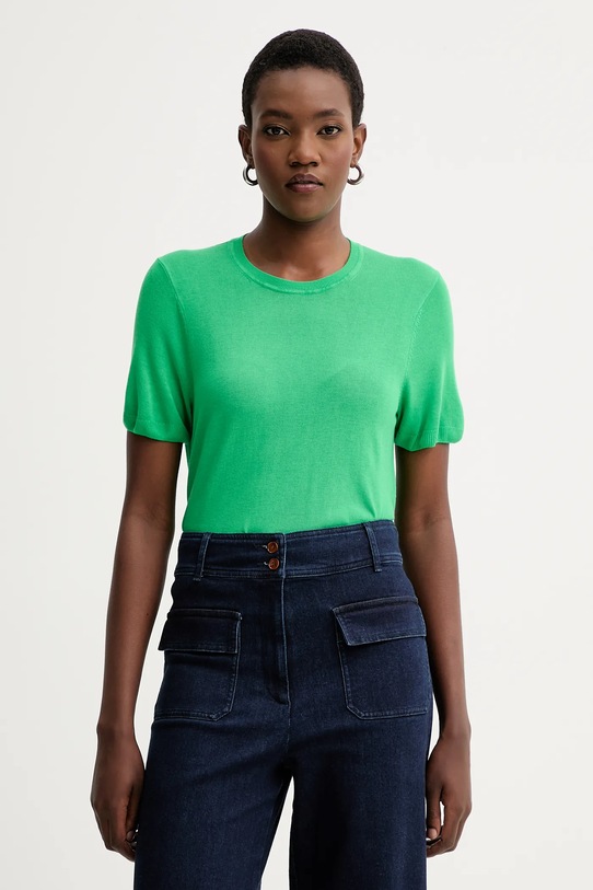Tričko Calvin Klein jednofarebný zelená LV044A307G