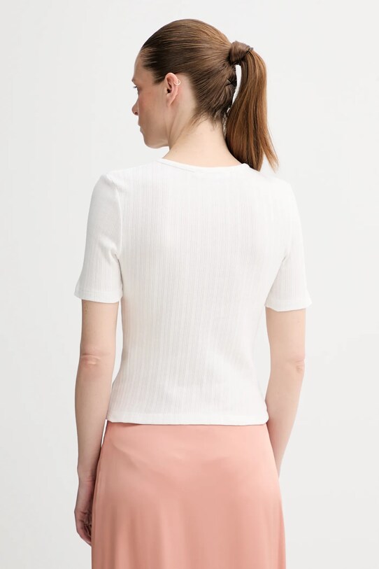 Odzież Samsoe Samsoe t-shirt bawełniany SAJUNI F25200028 biały