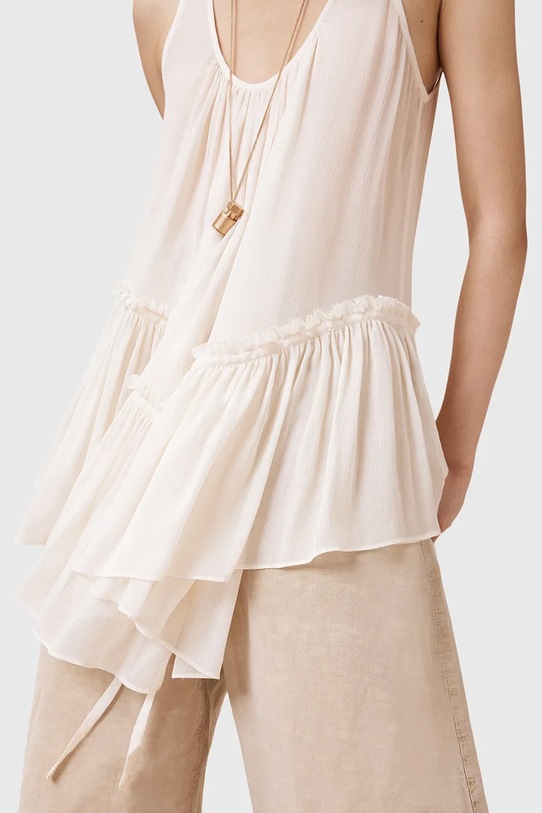 Odzież AllSaints bluzka RACH W029PC beżowy