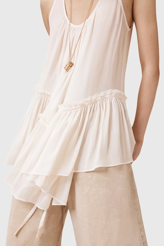 Odzież AllSaints bluzka RACH W029PC beżowy