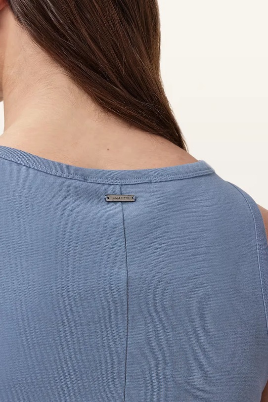 AllSaints top din bumbac KATARINA albastru W192JC