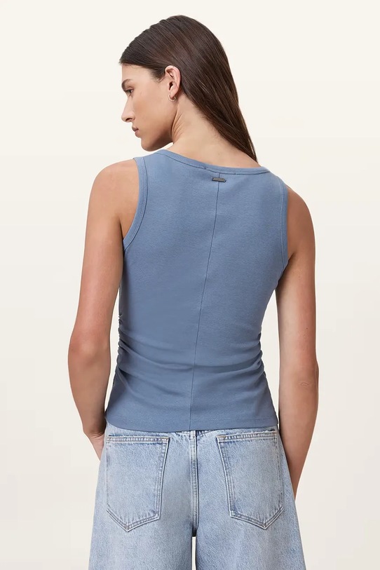 AllSaints top din bumbac KATARINA W192JC albastru