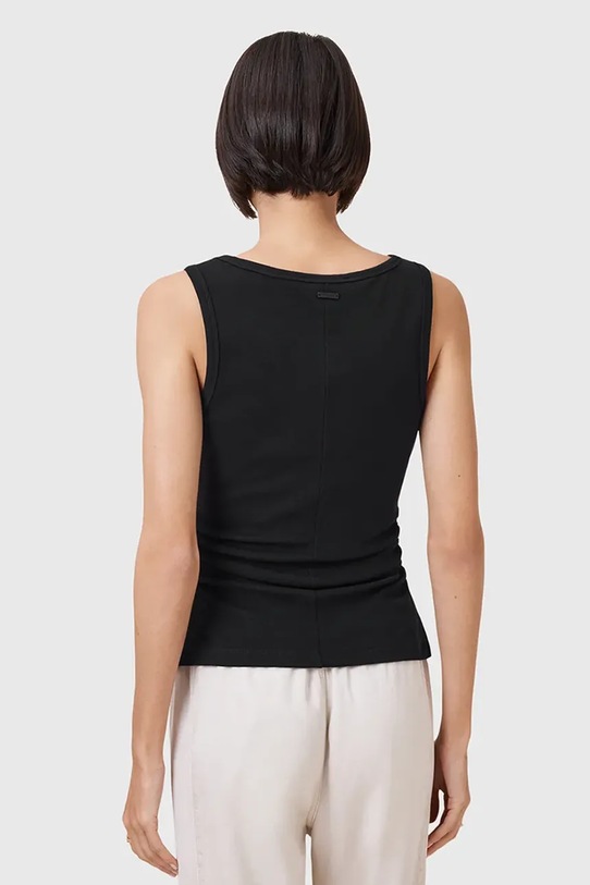 AllSaints top bawełniany KATARINA czarny W192JC