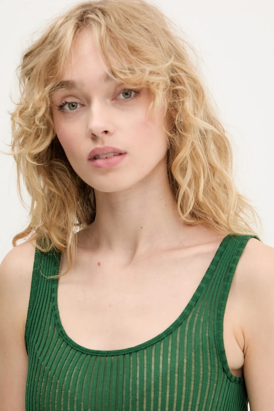 Μεταξωτό τοπ Stine Goya πράσινο SG.PF25.T059.2355