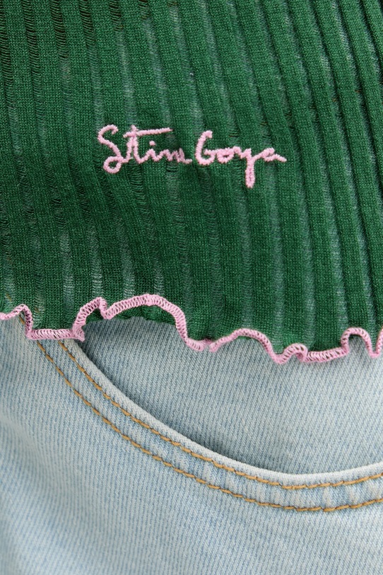 Hedvábný top Stine Goya SG.PF25.T059.2355 zelená