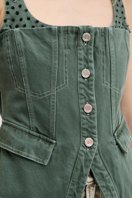 Stine Goya top jeansowy SG.PF25.T083.2393