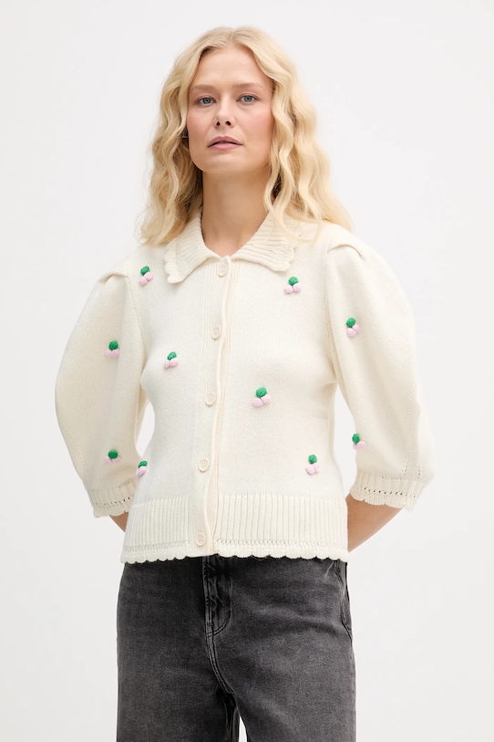 Кардиган з додаванням вовни Stine Goya 0 середньої щільності бежевий SG.AW25.K044.2359