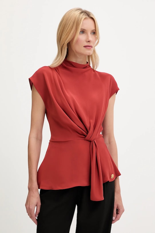 Karl Lagerfeld camicetta semplice arancione A3W11017
