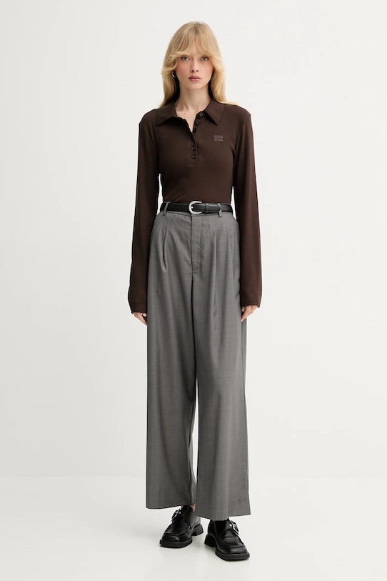 Лонгслів Gestuz 10910690 коричневий AW25