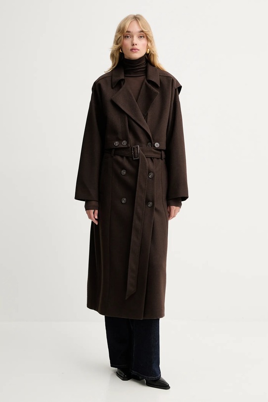 Блуза с дълги ръкави Gestuz 10910695 кафяв AW25