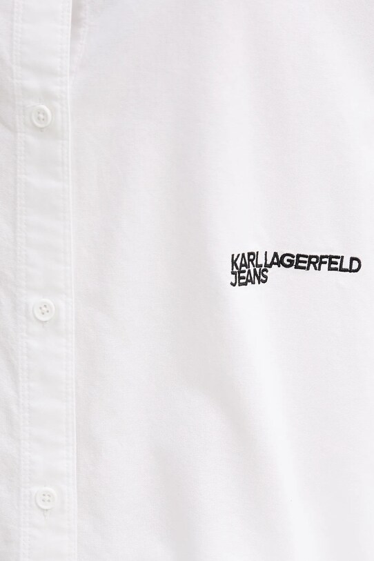 Karl Lagerfeld Jeans cămașă din bumbac A3W11010 alb