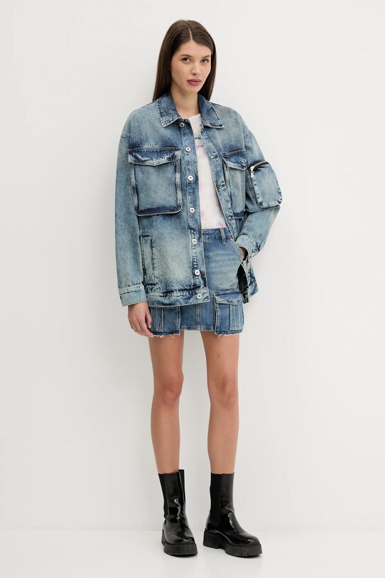 Tričko s dlouhým rukávem Karl Lagerfeld Jeans A3W17049 bílá AW25