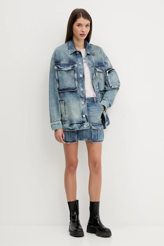Tričko s dlouhým rukávem Karl Lagerfeld Jeans A3W17049 bílá AW25