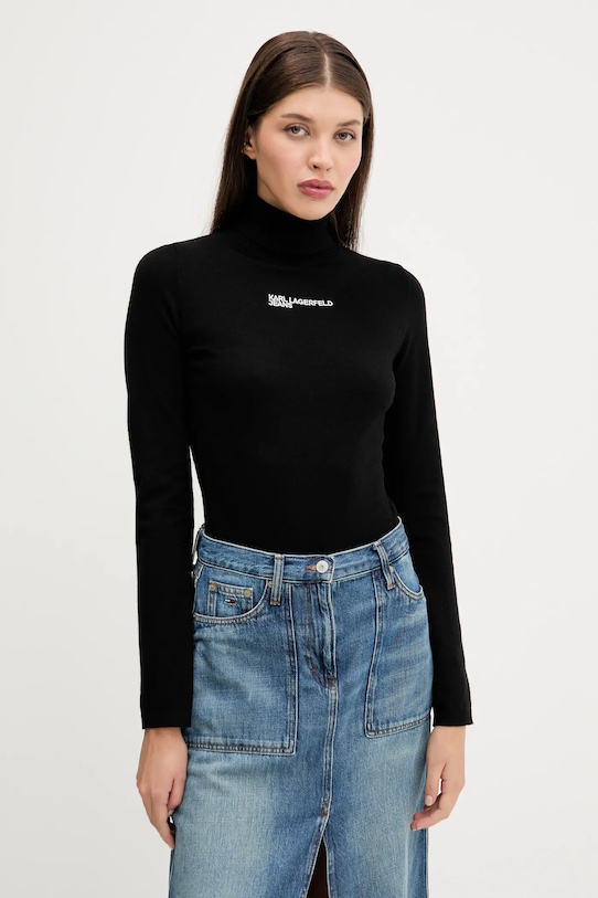 Πουλόβερ Karl Lagerfeld Jeans άλλο μαύρο A3W18007