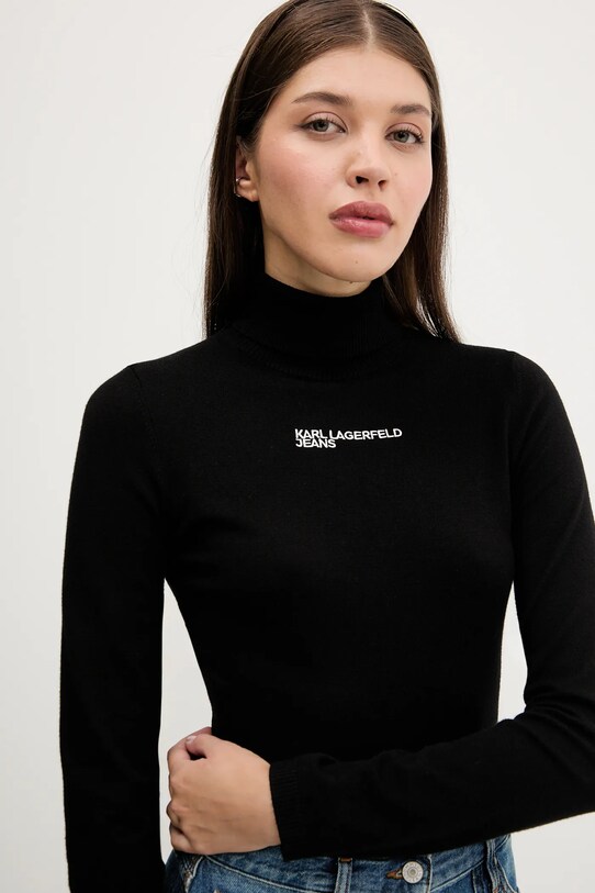 Karl Lagerfeld Jeans pulóver fekete A3W18007