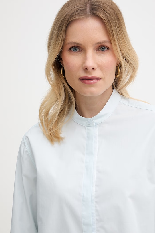 Βαμβακερό πουκάμισο BOSS μπλε 50543684