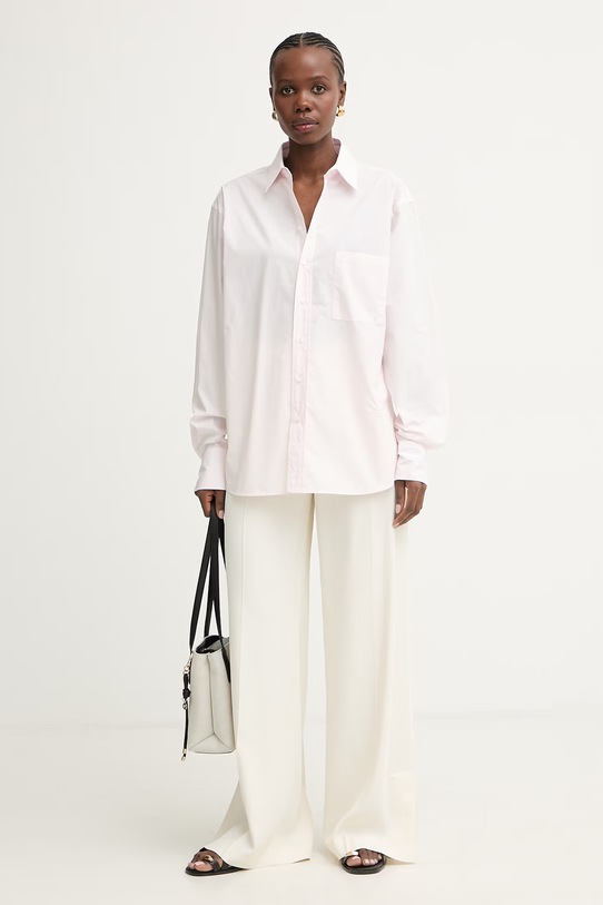 BOSS košulja ženska pamučna Saturday_1 50543800 roza SS26