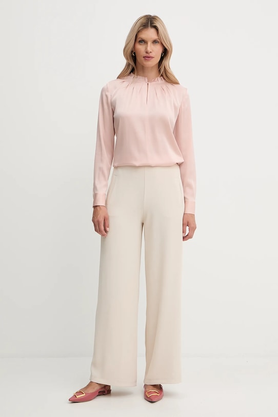 BOSS bluză de mătase 50548224 portocaliu AW25