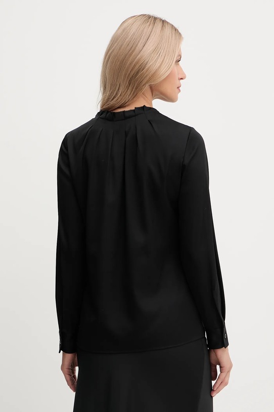 Îmbrăcăminte BOSS bluză de mătase 50548224 negru