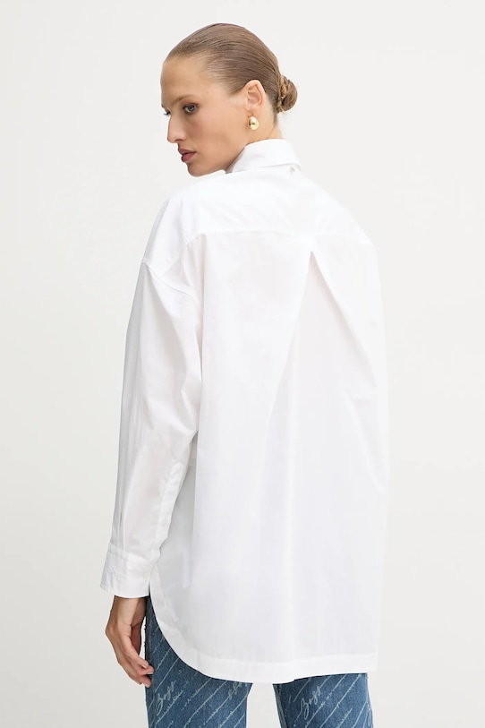 Odzież BOSS Orange koszula bawełniana 50543546 biały