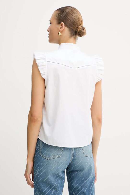 Îmbrăcăminte BOSS Orange cămașă din bumbac 50552753 alb