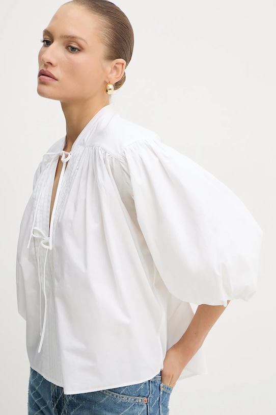 BOSS Orange bluzka bawełniana biały 50552766