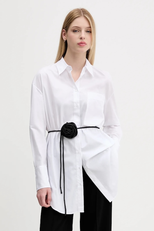 HUGO cămașă din bumbac lung alb 50544553