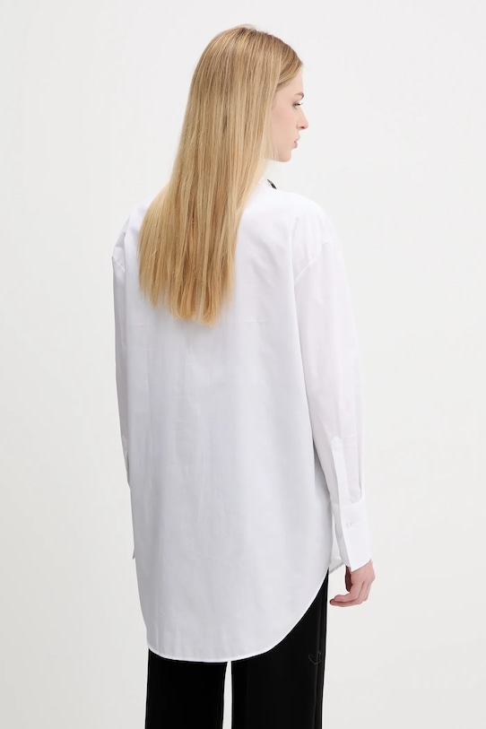 Îmbrăcăminte HUGO cămașă din bumbac 50544553 alb