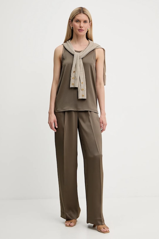 Halenka MICHAEL Michael Kors MT540TXAYJ zelená AW25