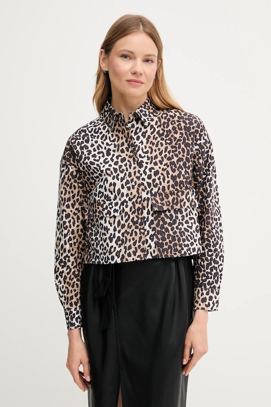 OUI koszula bawełniana wzorzyste czarny 93894