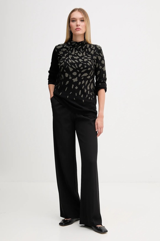 Joseph Ribkoff pulover de mătase 253912 negru AW25