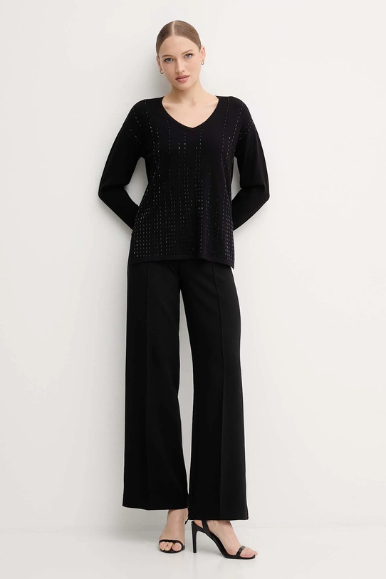 Joseph Ribkoff sweter z dodatkiem jedwabiu 254966 czarny AW25