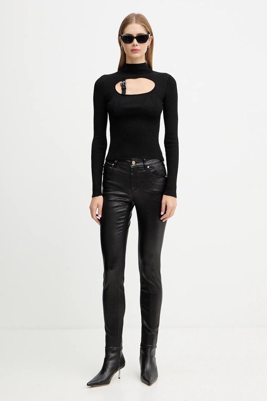 Versace Jeans Couture pulover 79HAFM16.CMH23 negru AW25