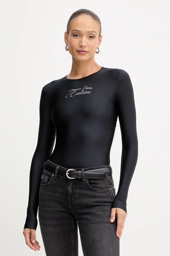 Versace Jeans Couture body aplikacja czarny 79HAM2A1.N0008