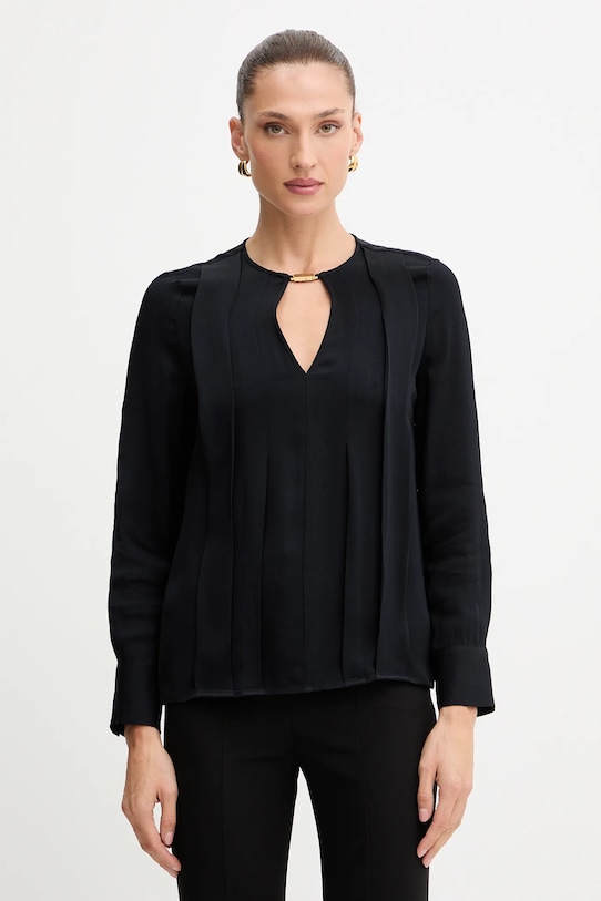 Blúzka Marciano Guess ANITA jednofarebný čierna 5YGH14.7356A