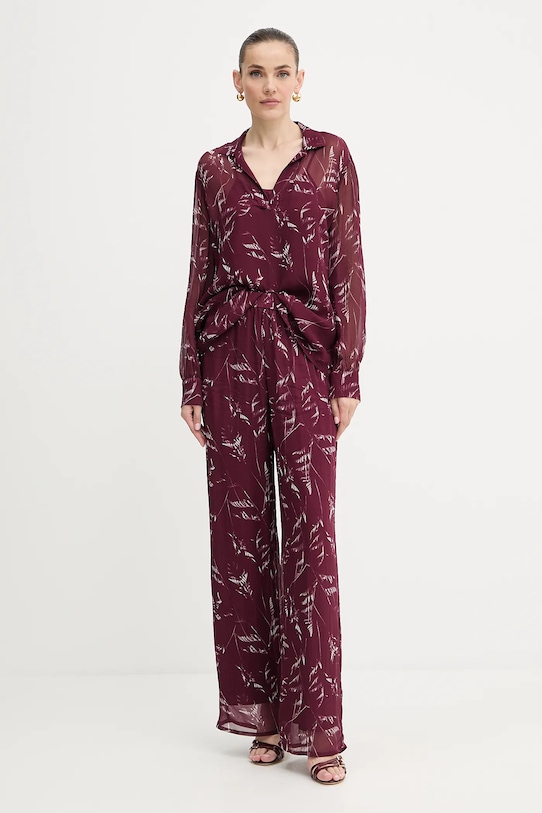 Armani Exchange bluzka XW001019.AF12051 bordowy AW25