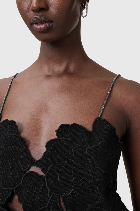 Odjeća Pamučni top AllSaints FLORA W144PC crna