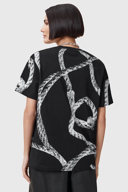 AllSaints tricou din bumbac HALYARD negru W153JC