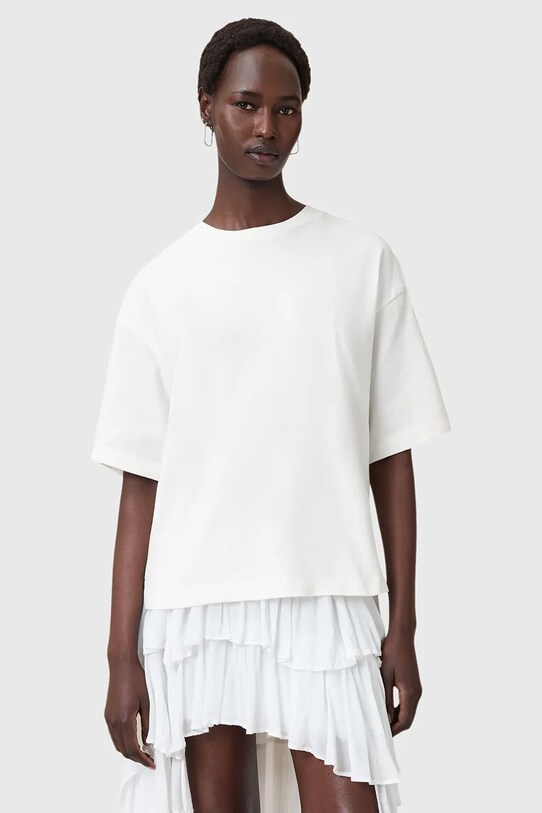 Дрехи Памучна тениска AllSaints AMELIE W224JC бежов