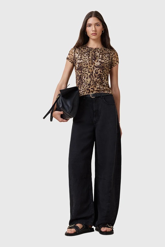 Blúzka AllSaints ELLIE hnedá W266JC