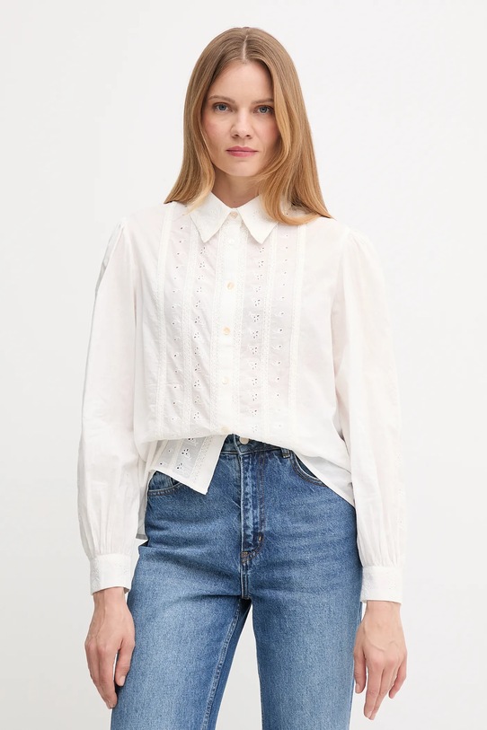 Hoss Intropia koszula bawełniana regular biały 6282672