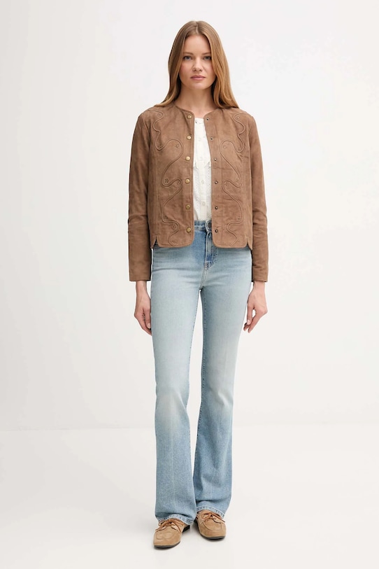 Srajca s primesjo lanu Hoss Intropia 6282665 bež AW25