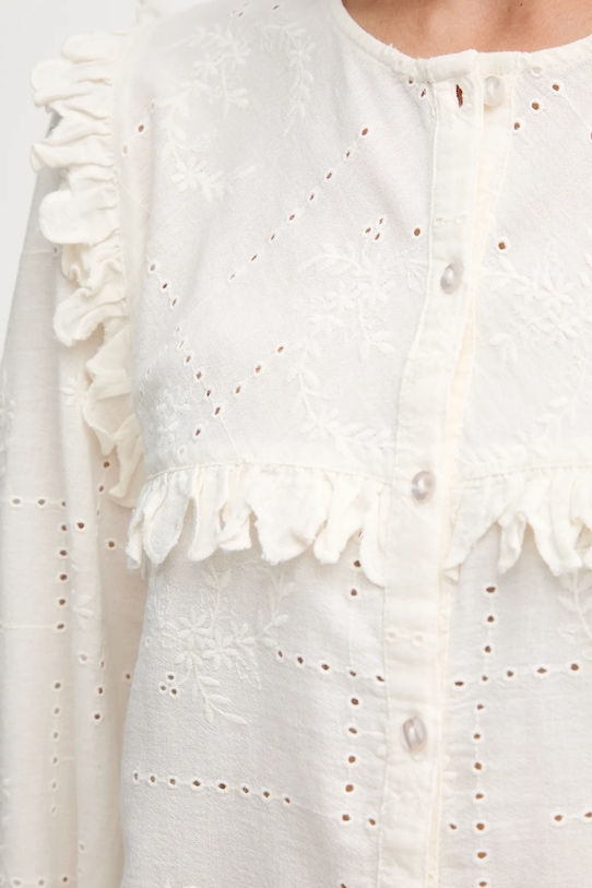 Srajca s primesjo lanu Hoss Intropia 6282665 bež