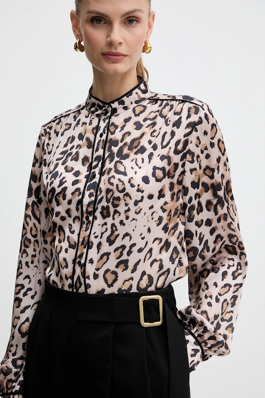 Odzież Fracomina koszula FJ25WT1003W41201 brązowy