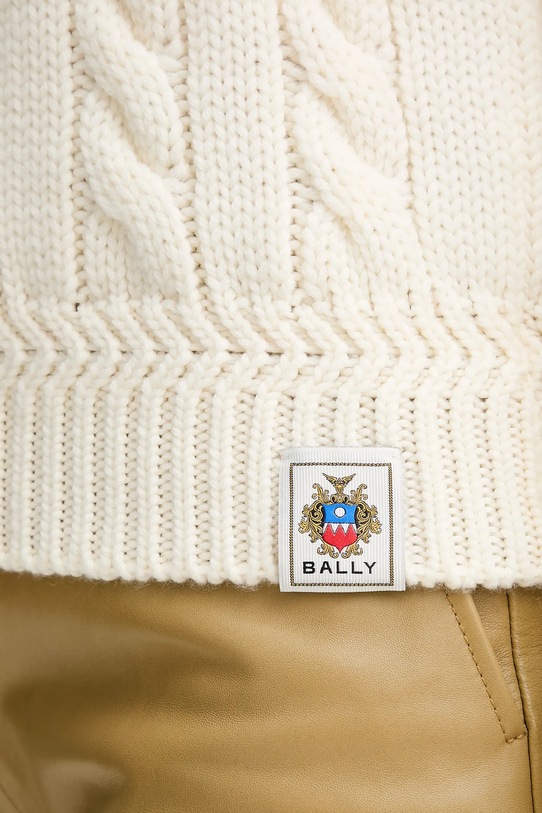 Bally sweter wełniany WKN0BG beżowy