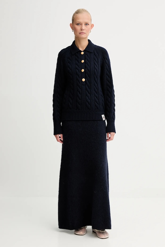 Bally pulover de lână WKN0BG bleumarin AW25