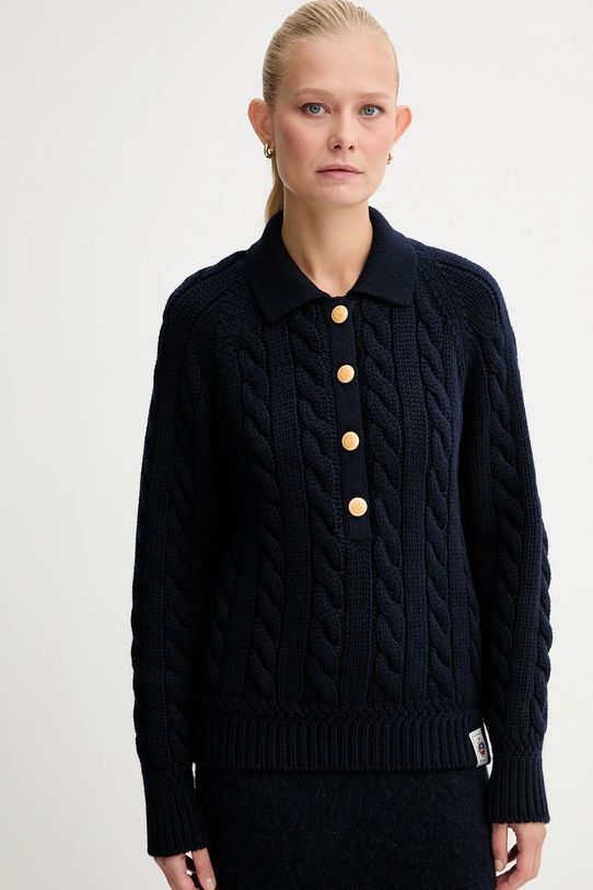 Bally sweter wełniany granatowy WKN0BG