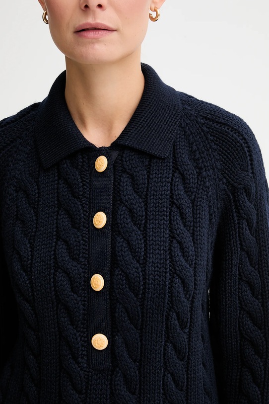 Bally sweter wełniany WKN0BG granatowy
