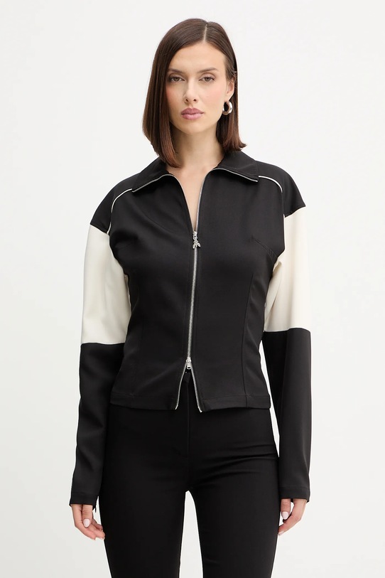 Patrizia Pepe bluza aplikacja czarny 2M4508.A664