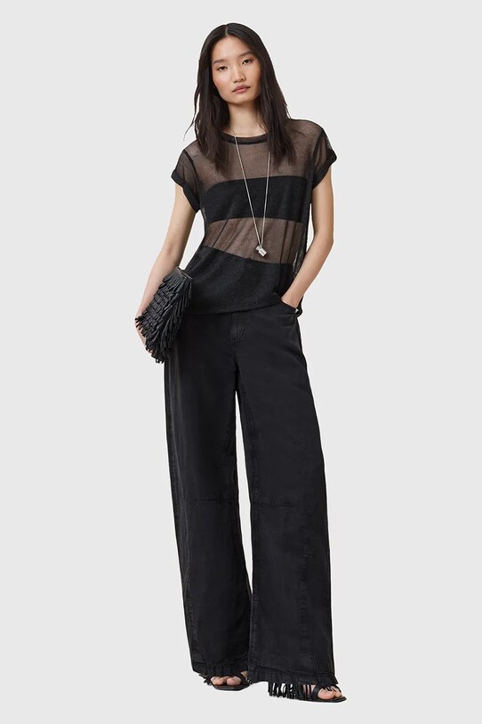Блузка AllSaints THEA чорний W207JC